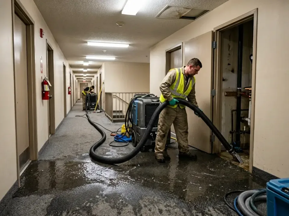 multi-unit-apartment-hallway-f-005 — frequently asked questions, Emergency Burst Pipe Water Extraction & Removal in Pennside…